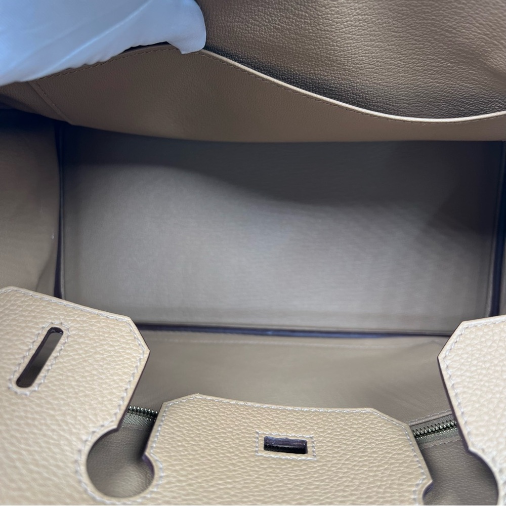 Hermes Birkin 30 Biscuit Tan Beige Clemence Leather Gold Hardware - Picture 16 of 16